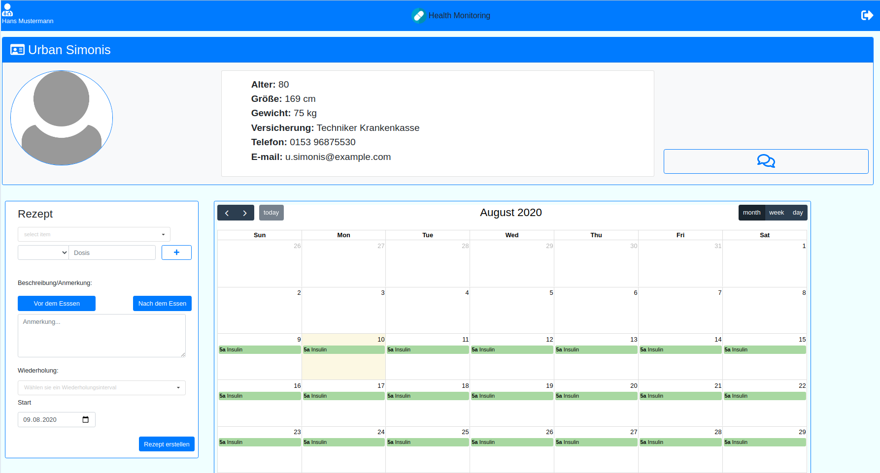 Health Monitoring Project